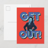 Seinfeld | Elaine - Raus! Postkarte (Vorne/Hinten)