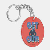 Seinfeld | Elaine - Raus! Schlüsselanhänger (Vorderseite links)