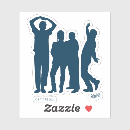 Seinfeld | Group Silhouette Graphic Aufkleber (Blatt)