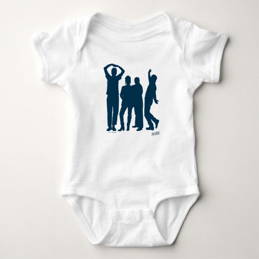 Seinfeld | Group Silhouette Graphic Baby Strampler (Vorderseite)