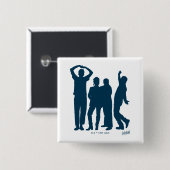 Seinfeld | Group Silhouette Graphic Button (Vorne & Hinten)