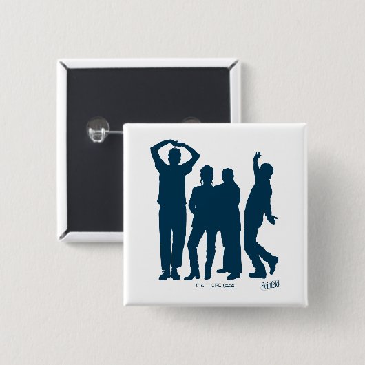 Seinfeld | Group Silhouette Graphic Button (Vorne & Hinten)