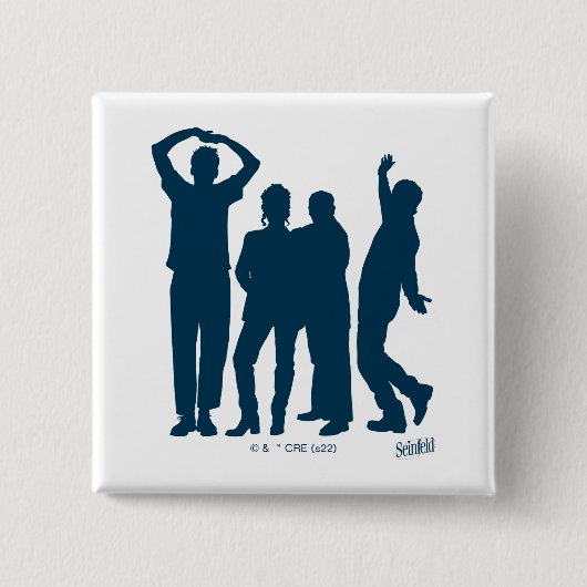 Seinfeld | Group Silhouette Graphic Button (Vorderseite)