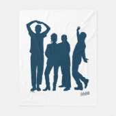 Seinfeld | Group Silhouette Graphic Fleecedecke (Vorderseite)