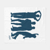 Seinfeld | Group Silhouette Graphic Fleecedecke (Vorderseite (Horizontal))