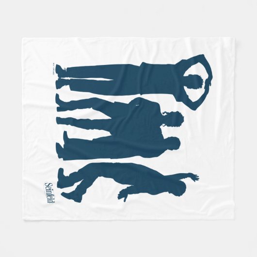 Seinfeld | Group Silhouette Graphic Fleecedecke (Vorderseite (Horizontal))