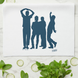 Seinfeld   Group Silhouette Graphic Geschirrtuch