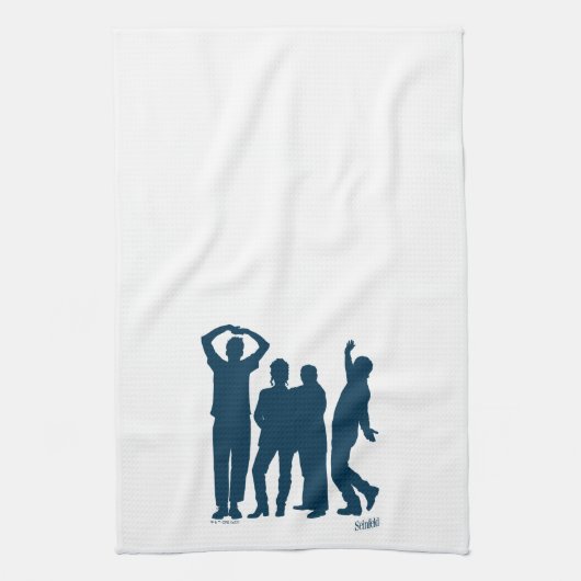 Seinfeld | Group Silhouette Graphic Geschirrtuch (Vertikal)