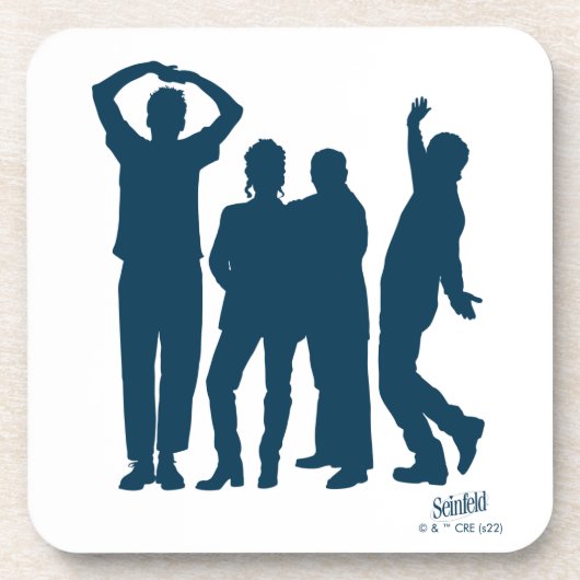 Seinfeld | Group Silhouette Graphic Getränkeuntersetzer (Vorderseite)