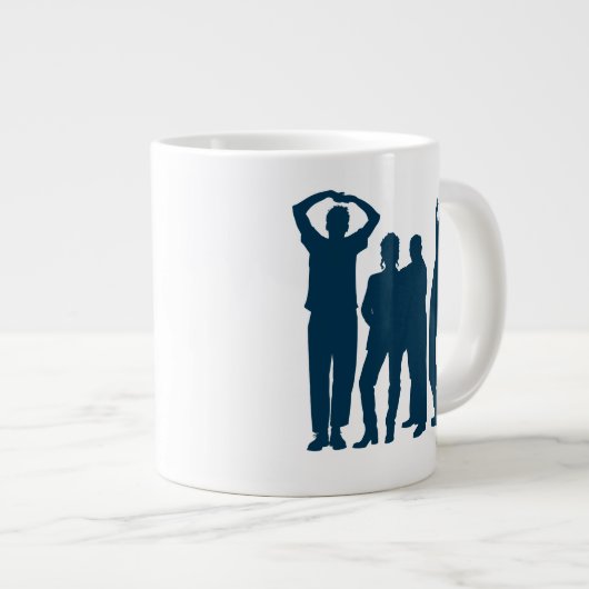 Seinfeld | Group Silhouette Graphic Jumbo-Tasse (Vorderseite Rechts)