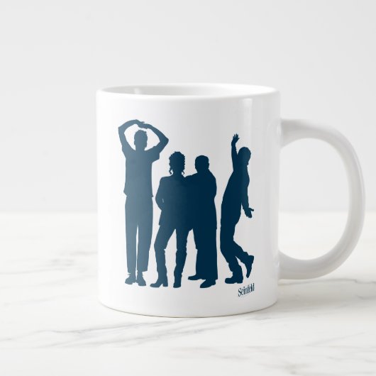 Seinfeld | Group Silhouette Graphic Jumbo-Tasse (Rechts)