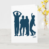 Seinfeld | Group Silhouette Graphic Karte (Gelbe Blume)