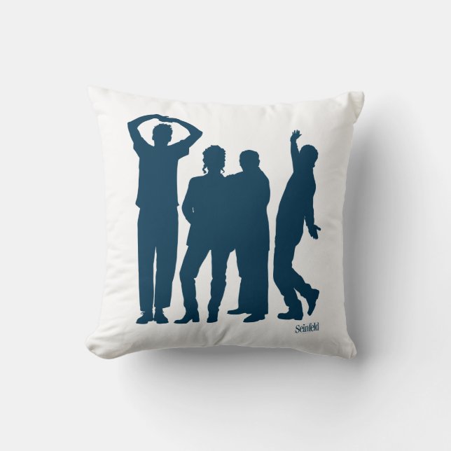 Seinfeld | Group Silhouette Graphic Kissen (Vorderseite)