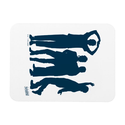 Seinfeld | Group Silhouette Graphic Magnet (Horizontal)