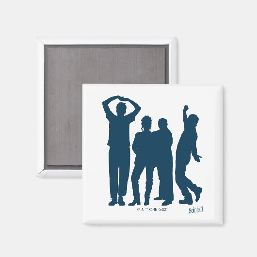 Seinfeld | Group Silhouette Graphic Magnet (Vorderseite/Rückseite)