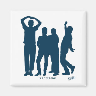 Seinfeld Group Silhouette Graphic Magnet