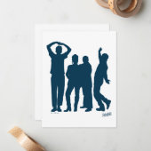 Seinfeld | Group Silhouette Graphic Mitteilungskarte (Vorderseite/Rückseite Beispiel)