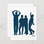 Seinfeld | Group Silhouette Graphic Mitteilungskarte (Vorne/Hinten)