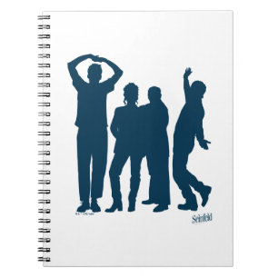 Seinfeld Group Silhouette Graphic Notizblock