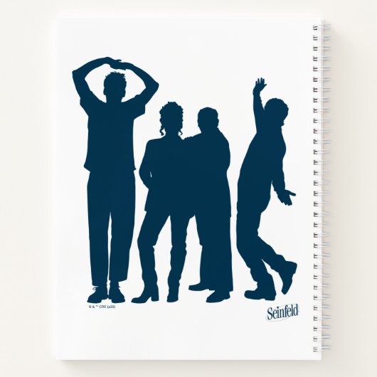 Seinfeld | Group Silhouette Graphic Notizblock (Rückseite)