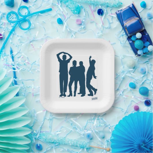 Seinfeld | Group Silhouette Graphic Pappteller (Party)