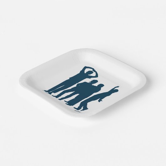 Seinfeld | Group Silhouette Graphic Pappteller (Gewinkelt)