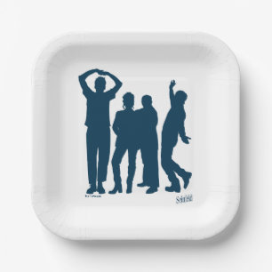 Seinfeld Group Silhouette Graphic Pappteller