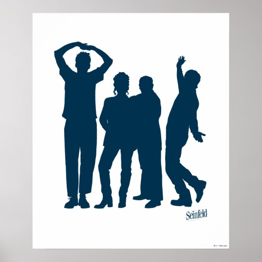 Seinfeld | Group Silhouette Graphic Poster (Vorne)