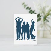 Seinfeld | Group Silhouette Graphic Postkarte (Stehend Vorderseite)