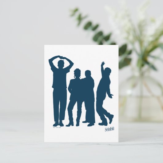 Seinfeld | Group Silhouette Graphic Postkarte (Stehend Vorderseite)