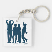 Seinfeld | Group Silhouette Graphic Schlüsselanhänger (Rückseite)