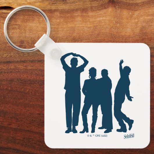 Seinfeld | Group Silhouette Graphic Schlüsselanhänger (Vorderseite)