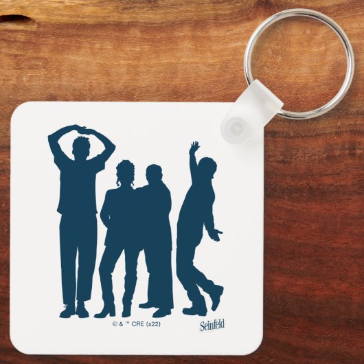 Seinfeld | Group Silhouette Graphic Schlüsselanhänger (Rückseite)