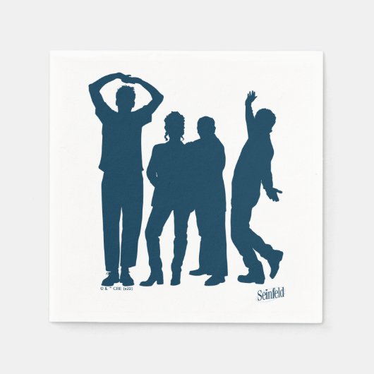 Seinfeld | Group Silhouette Graphic Serviette (Vorderseite)