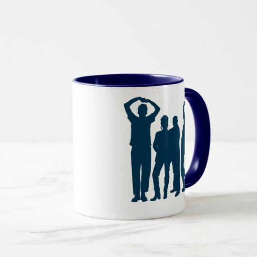 Seinfeld | Group Silhouette Graphic Tasse (VorderseiteRechts)