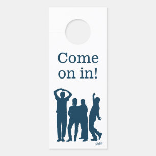 Seinfeld Group Silhouette Graphic Türanhänger