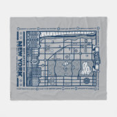 Seinfeld | Hot Spots auf der New Yorker Karte Fleecedecke (Vorderseite (Horizontal))