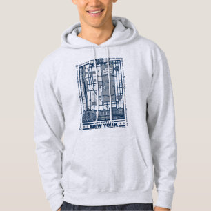 Seinfeld Hot Spots auf der New Yorker Karte Hoodie