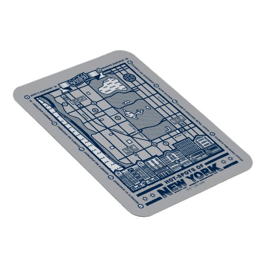 Seinfeld | Hot Spots auf der New Yorker Karte Magnet (Rechte Seite)