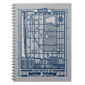 Seinfeld | Hot Spots auf der New Yorker Karte Notizblock (Vorderseite)