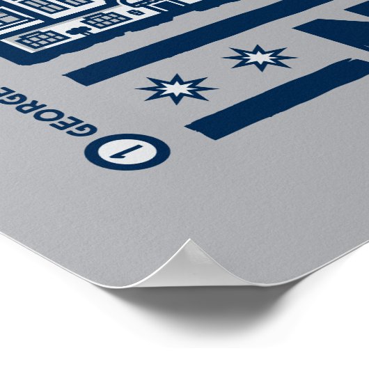 Seinfeld | Hot Spots auf der New Yorker Karte Poster (Ecke)