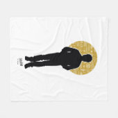 Seinfeld | Jerry Seinfeld Silhouette Fleecedecke (Vorderseite (Horizontal))