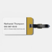 Seinfeld | Jerry Seinfeld Silhouette Gepäckanhänger (Rückseite horizontal)