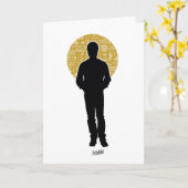 Seinfeld | Jerry Seinfeld Silhouette Karte (Gelbe Blume)