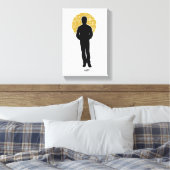 Seinfeld | Jerry Seinfeld Silhouette Leinwanddruck (Insitu (Schlafzimmer))