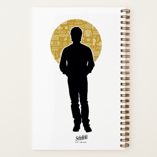 Seinfeld | Jerry Seinfeld Silhouette Notizblock (Rückseite)