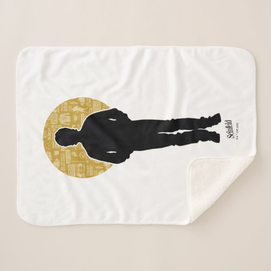 Seinfeld | Jerry Seinfeld Silhouette Sherpadecke (Vorderseite (Horizontal))