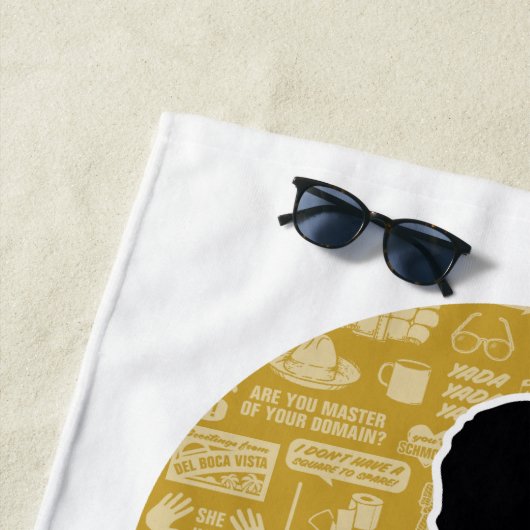 Seinfeld | Jerry Seinfeld Silhouette Strandtuch (Beispiel)