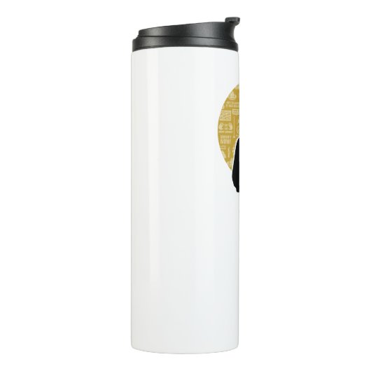 Seinfeld | Jerry Seinfeld Silhouette Thermosbecher (Nach links gedreht)