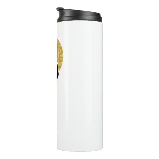 Seinfeld | Jerry Seinfeld Silhouette Thermosbecher (Nach rechts gedreht)